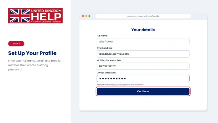 ParentPay Step 4: Open the verification email from ParentPay and click the Verify email address button.