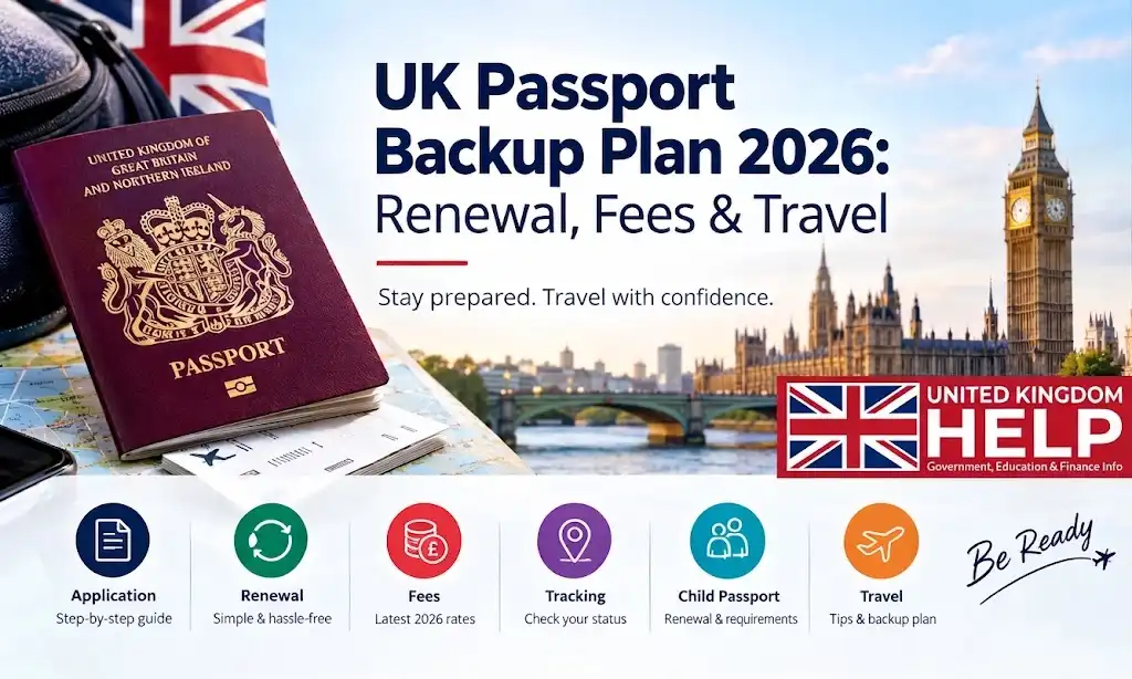 UK Passport Backup Plan 2026 renewal fees and travel guide
