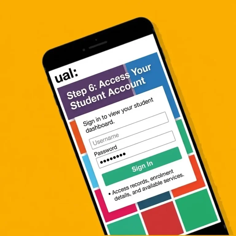 A display of the UAL Student Portal safety settings screen guiding users through setting up MFA verification.